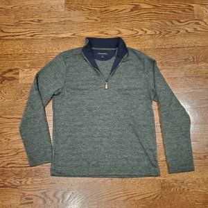 Banana Republic Heather Green Quarter-Zip